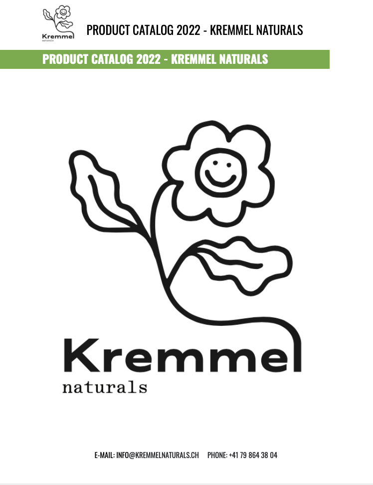Kremmel Naturals B2B Catalog